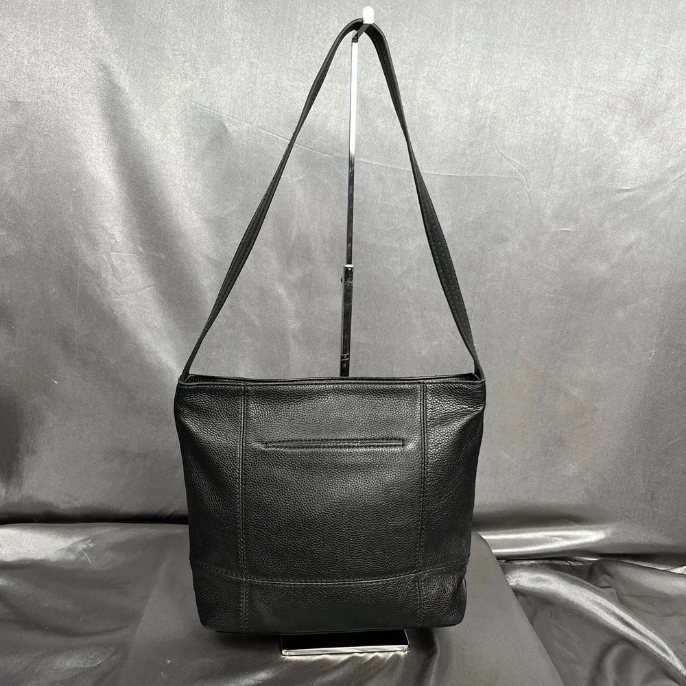 The Sak De Young Hobo Leather Black Single Shoulder Strap Medium Preppy Classic